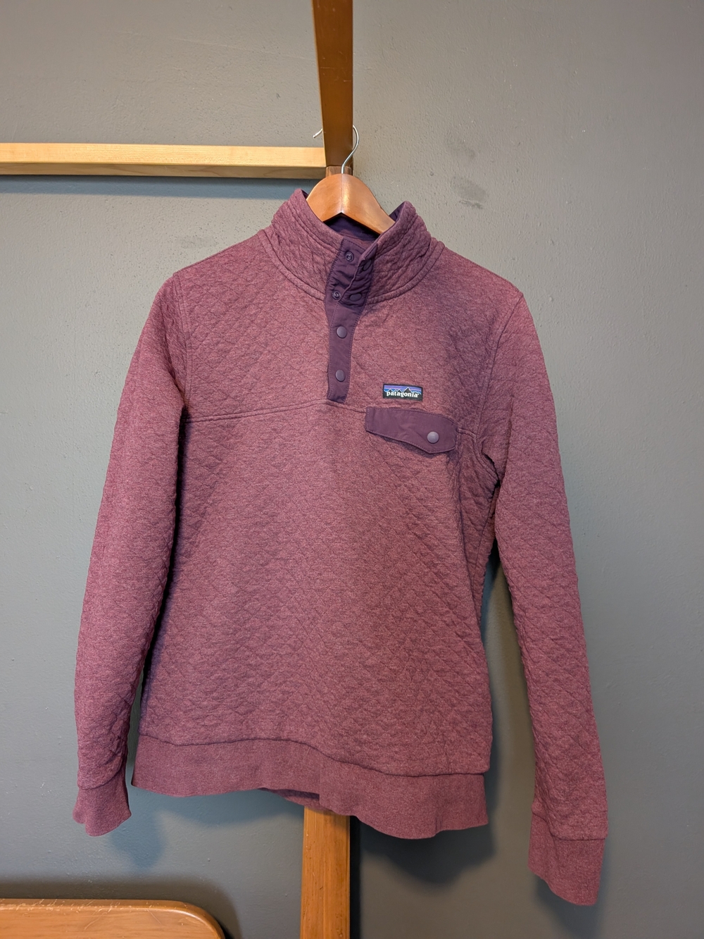 Patagonia Women's Quilted Snap-T Pullover - Maroon